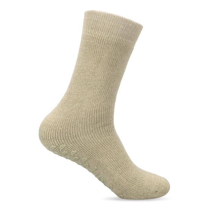 totes toasties® Ladies Thermal Brushed Original Slipper Socks (Twin Pack) Pink / Sage Extra Image 3